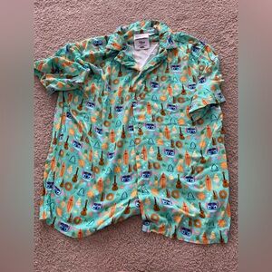 Disney Stitch Aulani Button Up Shirt